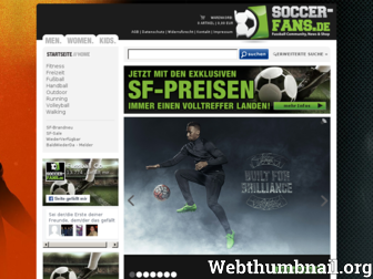 soccer-fans-shop.de website preview