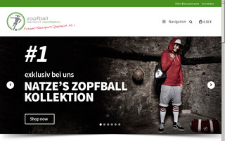 zopfball-shop.de website preview