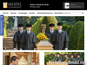 vanitas.de website preview