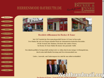herrenmode-bayreuth.de website preview