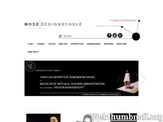 modedesignschule.de website preview