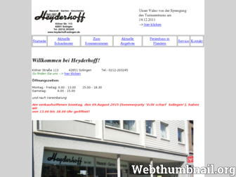 heyderhoff-solingen.de website preview