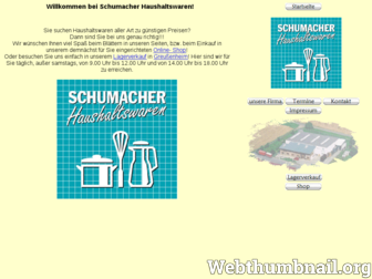schumacher-haushaltswaren.de website preview