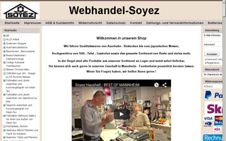 webhandel-soyez.de website preview