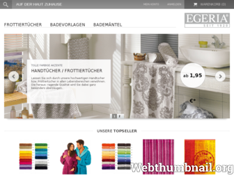 shop.egeria.de website preview