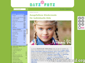 ratzfatz-kindermoden.de website preview