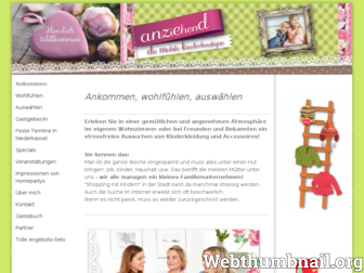 anziehend-kindermode.de website preview