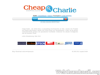 cheap-charlie.com website preview