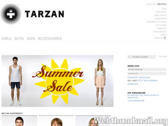 tarzan.ch website preview