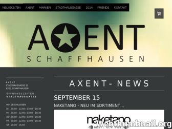 axent-fashion.ch website preview