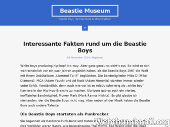 beastiemuseum.de website preview