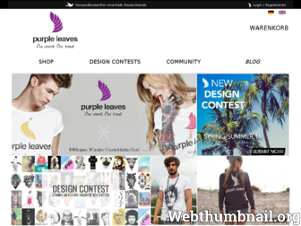 purpleleaves.de website preview