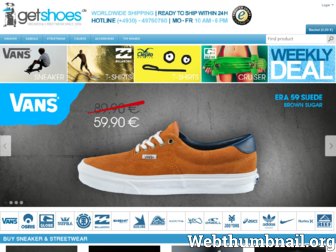 getshoes.de website preview