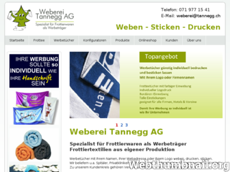tannegg.ch website preview