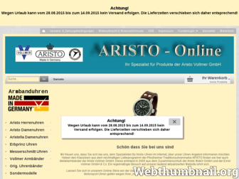 aristo-online.de website preview