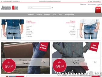 jeans-one.de website preview