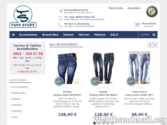 tuff-jeans.com website preview