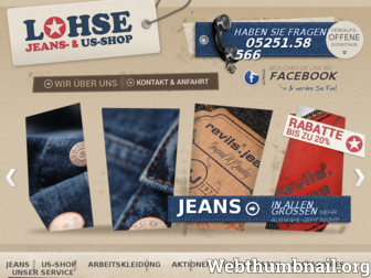 jeans-us-shop-lohse.de website preview
