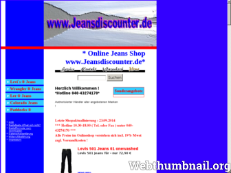 jeansdiscounter.de website preview
