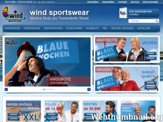 windsportswear-shop.de website preview