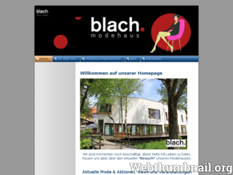 blach-modehaus.de website preview