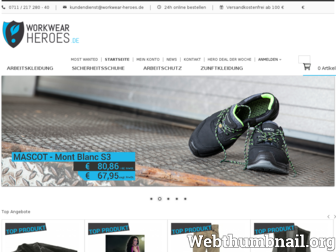 workwear-heroes.de website preview