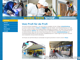 worktech-shop.ch website preview