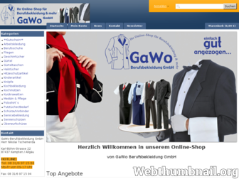 shop.gawo-berufsbekleidung.de website preview