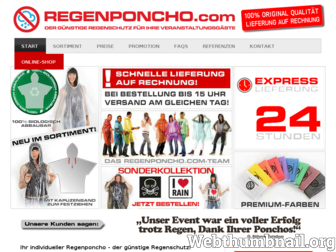 regenponcho.com website preview