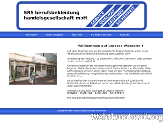 srs-berufsbekleidung.de website preview