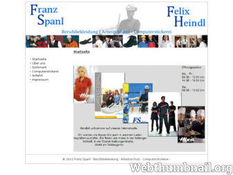 franz-spanl.de website preview