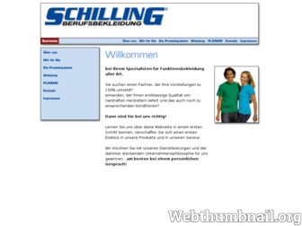 schilling-berufsbekleidung.de website preview