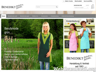benedikt-berufskleidung.de website preview