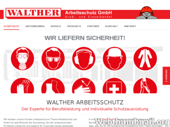 walther-arbeitsschutz.de website preview