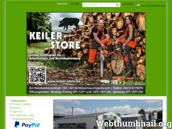 keiler-store.de website preview