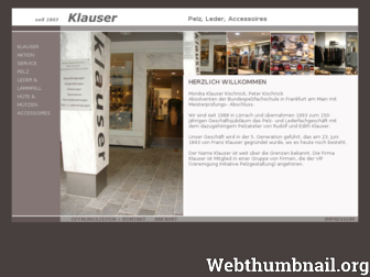 klauser-pelz-leder.de website preview