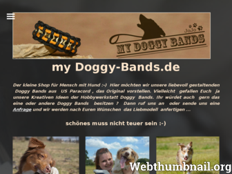 my-doggy-bands.de website preview