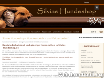 silvias-hundeshop.de website preview