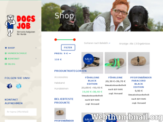 dogsjob-shop.de website preview