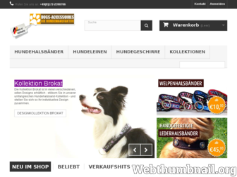 dogs-accessoires.de website preview