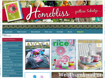 homebliss.de website preview