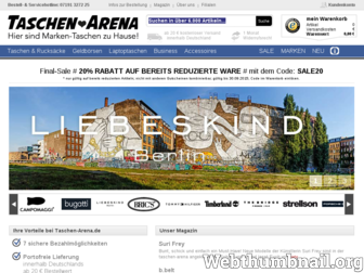 taschen-arena.de website preview