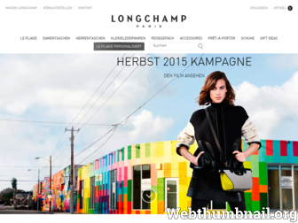 de.longchamp.com website preview