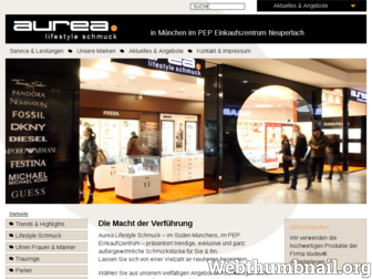 aurea-lifestyleschmuck.de website preview