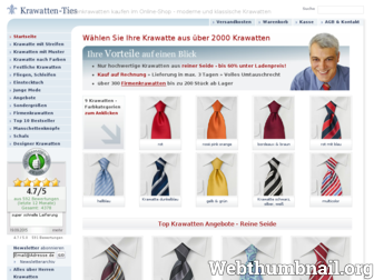krawatten-ties.com website preview