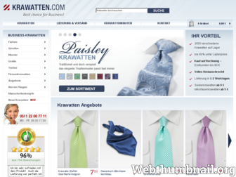 krawatten.com website preview