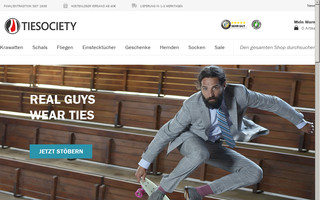 tiesociety.de website preview