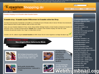 krawatten-shopping.de website preview