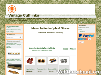 vintage-cufflinks.com website preview