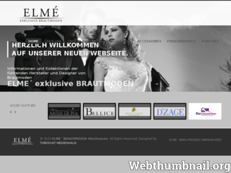 brautmoden-elme.de website preview